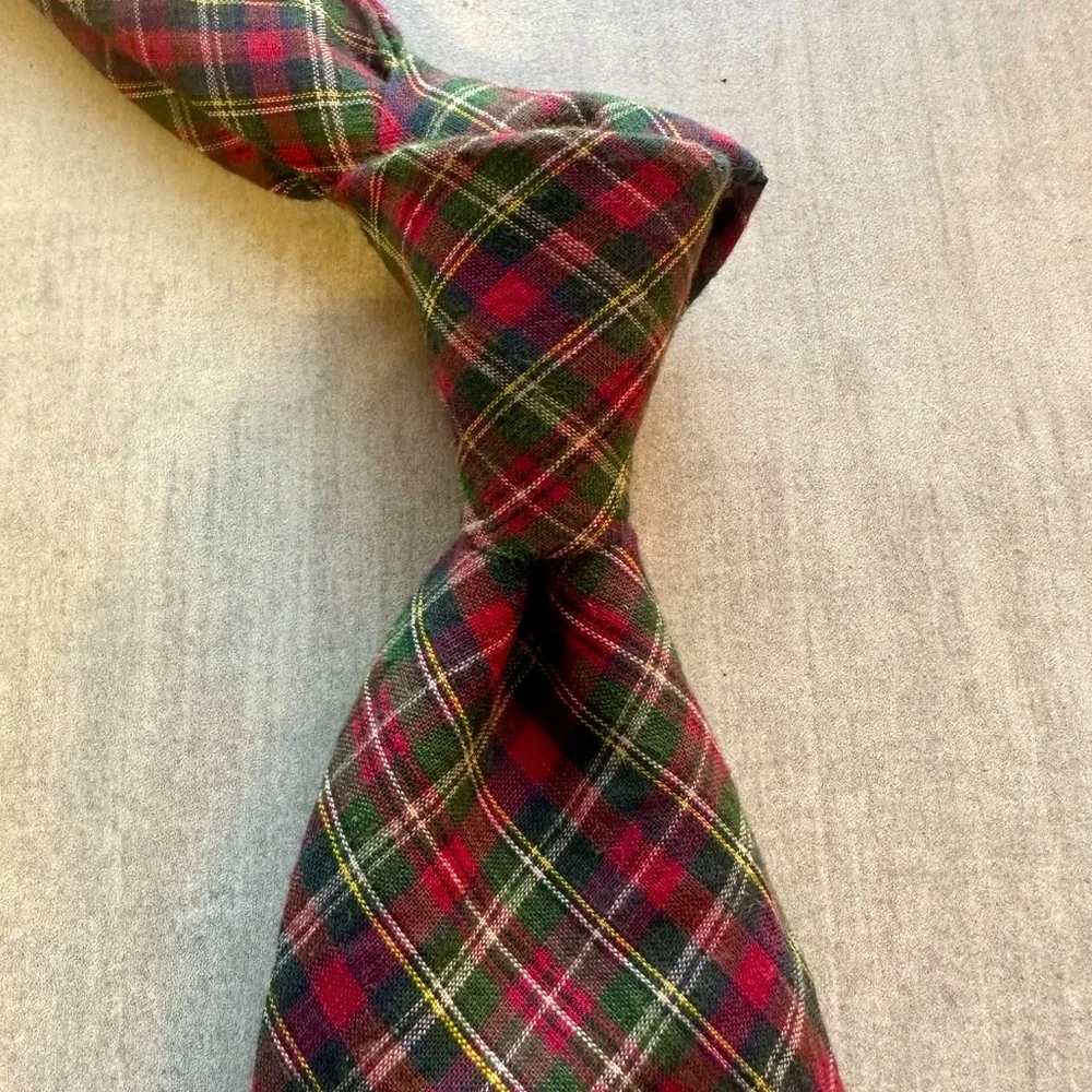 Polo Vintage Plaid Cotton Tie